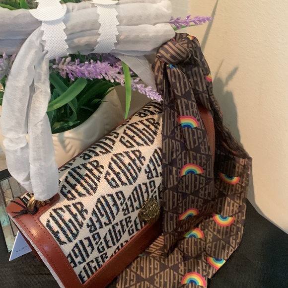 Kurt Geiger London Shoreditch Monogram Leather Shoulder Bag - Picture 14 of 16